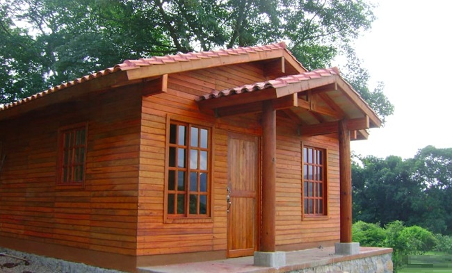 Mẫu nhà gỗ 3 gian đơn giản