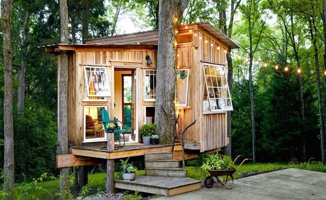 nhà mini bằng gỗ
